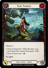 Twin Twisters (Yellow) - Outsiders - Flesh and Blood TCG card