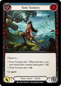 Twin Twisters (Blue) - Outsiders - Flesh and Blood TCG card