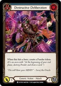 Destructive Deliberation (Blue) - Outsiders - Flesh and Blood TCG card