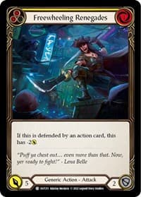 Freewheeling Renegades (Yellow) - Outsiders - Flesh and Blood TCG card