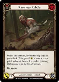 Ravenous Rabble (Red) - Outsiders - Flesh and Blood TCG card