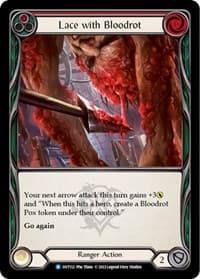 Lace with Bloodrot (Red) - Outsiders - Flesh and Blood TCG card