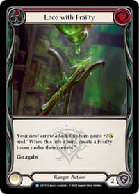 Lace with Frailty (Red) - Outsiders - Flesh and Blood TCG card