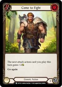 Come to Fight (Yellow) - Outsiders - Flesh and Blood TCG card