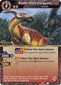 Blade Dino Parasaur - Starter Deck 01: Dragon Onslaught - Battle Spirits Saga card