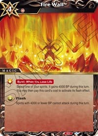 Fire Wall - Starter Deck 01: Dragon Onslaught - Battle Spirits Saga card