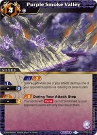 Purple Smoke Valley - Starter Deck 02: Call of the Curse - Battle Spirits Saga card