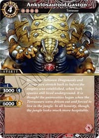 Ankylosauroid Gaston - Dawn of History - Battle Spirits Saga card