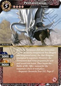 Pentaceratop - Dawn of History - Battle Spirits Saga card