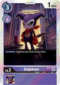 Impmon - BT2-068 (Alternate Art) - Starter Deck 14: Beelzemon Advanced Deck Set - Digimon Card Game card