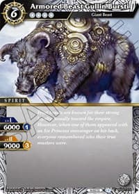 Armored Beast Gullin Bursti - Dawn of History - Battle Spirits Saga card