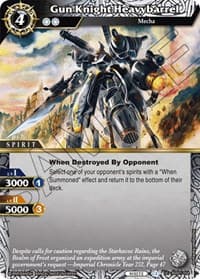 Gun Knight Heavybarrel - Dawn of History - Battle Spirits Saga card