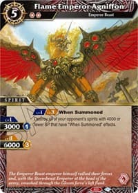 Flame Emperor Agniffon - Dawn of History - Battle Spirits Saga card
