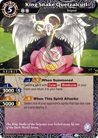 King Snake Quetzalcutl - Dawn of History - Battle Spirits Saga card