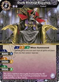Dark Bishop Baculus - Dawn of History - Battle Spirits Saga card
