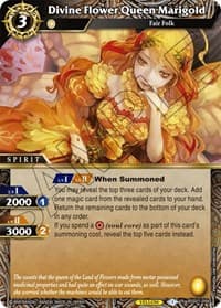 Divine Flower Queen Marigold - Dawn of History - Battle Spirits Saga card