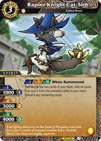 Rapier Knight Cat-Sith - Starter Deck 04: Forbidden Magic - Battle Spirits Saga card