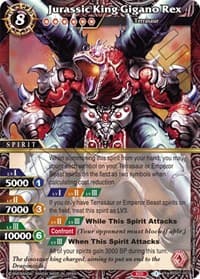 Jurassic King Gigano Rex - Dawn of History - Battle Spirits Saga card