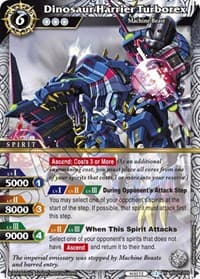 Dinosaur Harrier Turborex - Dawn of History - Battle Spirits Saga card