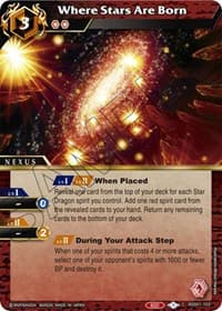Where Stars Are Born - Dawn of History - Battle Spirits Saga card