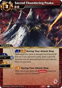 Sacred Thundering Peaks - Dawn of History - Battle Spirits Saga card