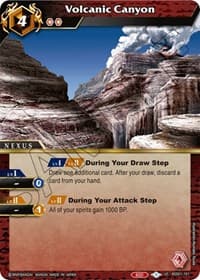 Volcanic Canyon - Dawn of History - Battle Spirits Saga card