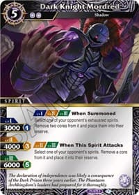 Dark Knight Mordred (Box Topper) - Dawn of History - Battle Spirits Saga card