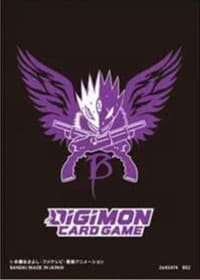 Digimon Card Game Official Sleeves - Beelzemon Logo (60-Pack) - Bandai Card Sleeves - Card Sleeves card