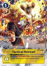 Tactical Retreat! (Alternate Art) - Starter Deck 14: Beelzemon Advanced Deck Set - Digimon Card Game card