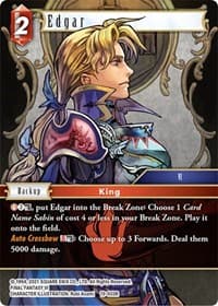 Edgar - From Nightmares - Final Fantasy TCG card