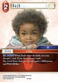 Dajh EX - From Nightmares - Final Fantasy TCG card