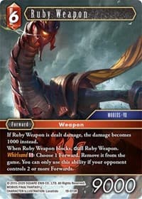 Ruby Weapon - From Nightmares - Final Fantasy TCG card