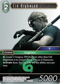 Cid Highwind - From Nightmares - Final Fantasy TCG card