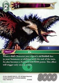 Zu - From Nightmares - Final Fantasy TCG card