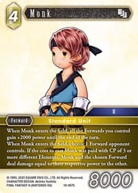 Monk (19-067C) - From Nightmares - Final Fantasy TCG card