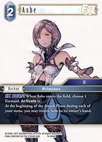 Ashe EX - From Nightmares - Final Fantasy TCG card
