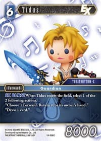 Tidus EX (19-096C) - From Nightmares - Final Fantasy TCG card