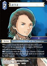 Larsa - From Nightmares - Final Fantasy TCG card