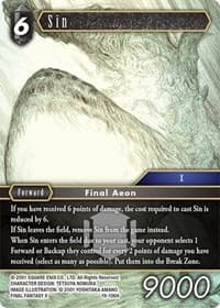 Sin - From Nightmares - Final Fantasy TCG card
