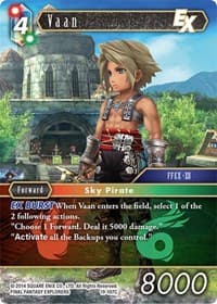 Vaan EX - From Nightmares - Final Fantasy TCG card