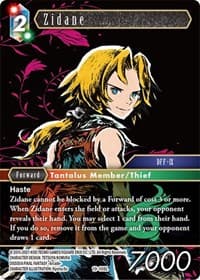 Zidane - From Nightmares - Final Fantasy TCG card