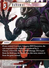 Bahamut - From Nightmares - Final Fantasy TCG card