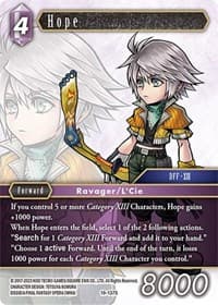 Hope - From Nightmares - Final Fantasy TCG card