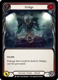 Malign (Red) - Blitz Deck: Outsiders - Arakni - Flesh and Blood TCG card