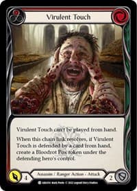 Virulent Touch (Red) - Blitz Deck: Outsiders - Arakni - Flesh and Blood TCG card