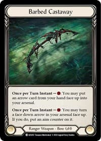 Barbed Castaway - Blitz Deck: Outsiders - Azalea - Flesh and Blood TCG card