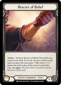 Bracers of Belief - Blitz Deck: Outsiders - Azalea - Flesh and Blood TCG card