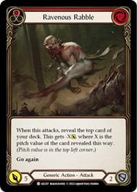 Ravenous Rabble (Red) - Blitz Deck: Outsiders - Azalea - Flesh and Blood TCG card