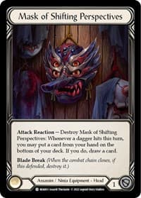 Mask of Shifting Perspectives - Blitz Deck: Outsiders - Benji - Flesh and Blood TCG card