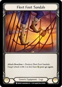 Fleet Foot Sandals - Blitz Deck: Outsiders - Benji - Flesh and Blood TCG card